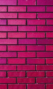 Preview wallpaper wall, brick, texture, pink, purple, shades