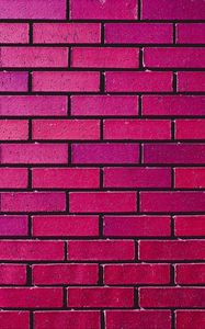 Preview wallpaper wall, brick, texture, pink, purple, shades