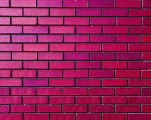 Preview wallpaper wall, brick, texture, pink, purple, shades