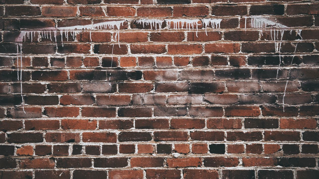 Wallpaper wall, brick, texture, paint