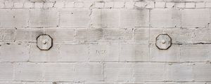 Preview wallpaper wall, brick, texture, white, spots