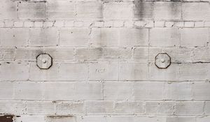 Preview wallpaper wall, brick, texture, white, spots