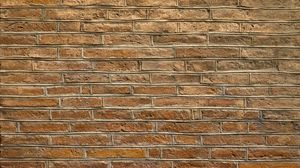 Preview wallpaper wall, brick, texture, surface, brown