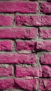 Preview wallpaper wall, brick, texture, pink