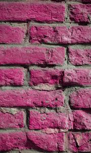 Preview wallpaper wall, brick, texture, pink