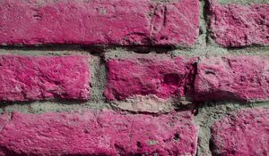 Preview wallpaper wall, brick, texture, pink