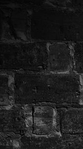 Preview wallpaper wall, brick, texture, shadow, black and white