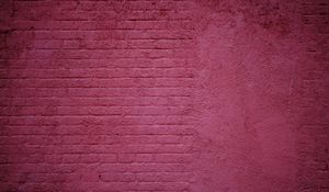 Preview wallpaper wall, brick wall, bricks, pink