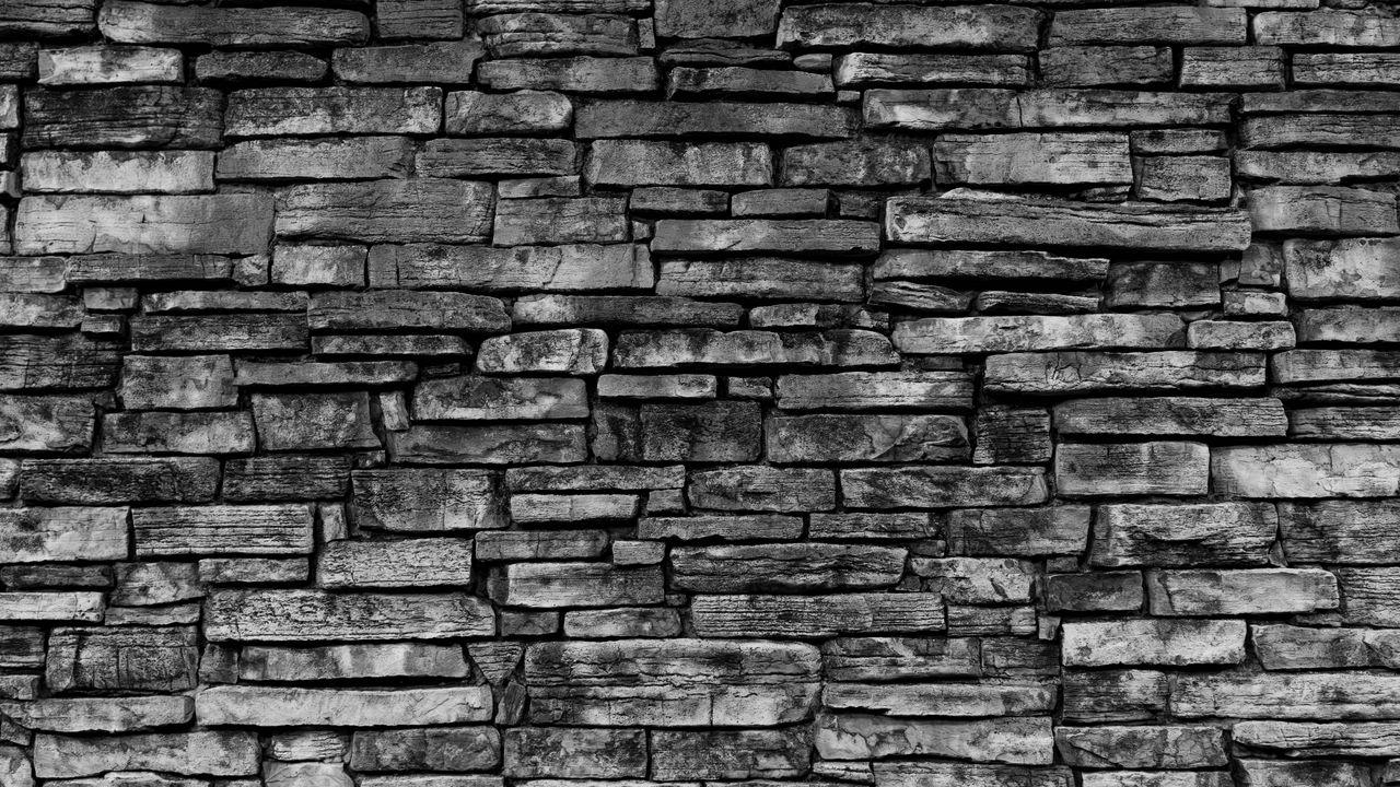 Wallpaper wall, brick wall, gray, texture