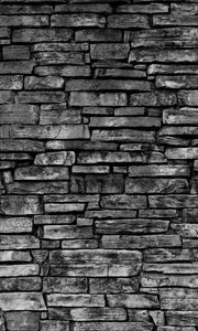 Preview wallpaper wall, brick wall, gray, texture