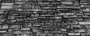 Preview wallpaper wall, brick wall, gray, texture