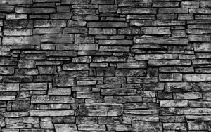 Preview wallpaper wall, brick wall, gray, texture