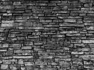 Preview wallpaper wall, brick wall, gray, texture