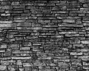 Preview wallpaper wall, brick wall, gray, texture