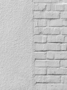 Preview wallpaper wall, brick, white, paint, bumps