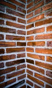 Preview wallpaper wall, bricks, angle, texture