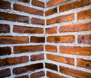 Preview wallpaper wall, bricks, angle, texture