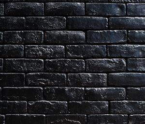 Preview wallpaper wall, bricks, black, paint