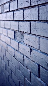 Preview wallpaper wall, bricks, blue, texture