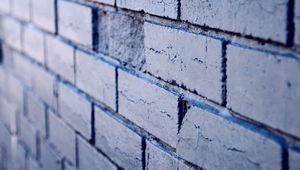 Preview wallpaper wall, bricks, blue, texture