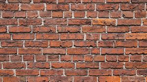 Preview wallpaper wall, bricks, brick wall, texture, red