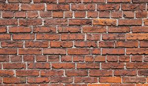 Preview wallpaper wall, bricks, brick wall, texture, red