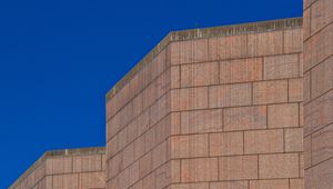 Preview wallpaper wall, bricks, edges, sky