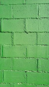 Preview wallpaper wall, bricks, green