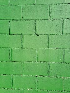 Preview wallpaper wall, bricks, green