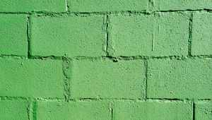Preview wallpaper wall, bricks, green