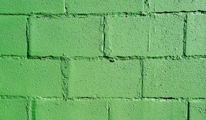 Preview wallpaper wall, bricks, green