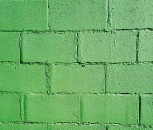 Preview wallpaper wall, bricks, green