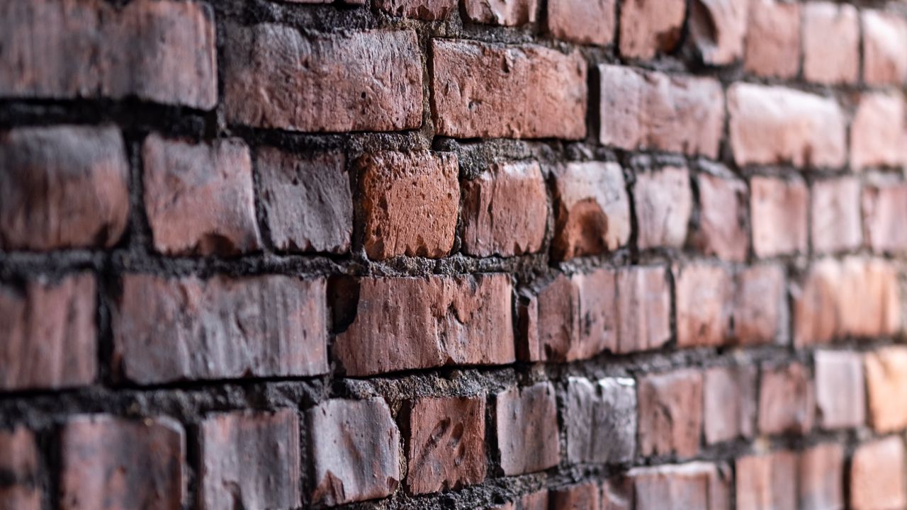 Wallpaper wall, bricks, relief, texture
