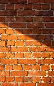 Preview wallpaper wall, bricks, rough, texture, brown