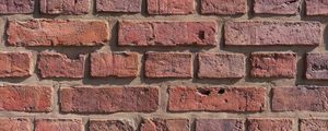 Preview wallpaper wall, bricks, rough, brown, texture