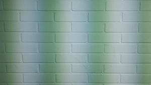 Preview wallpaper wall, bricks, stripes, white, green, texture