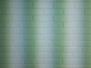 Preview wallpaper wall, bricks, stripes, white, green, texture