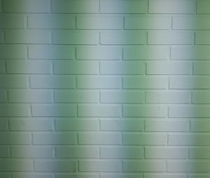 Preview wallpaper wall, bricks, stripes, white, green, texture