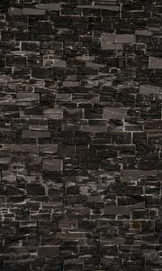 Preview wallpaper wall, bricks, surface, texture, gray