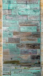 Preview wallpaper wall, bricks, surface, blue, texture