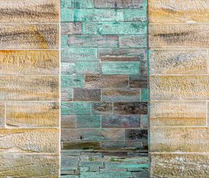 Preview wallpaper wall, bricks, surface, blue, texture