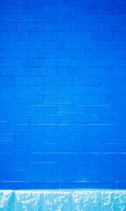 Preview wallpaper wall, bricks, texture, rough, blue