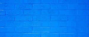 Preview wallpaper wall, bricks, texture, rough, blue