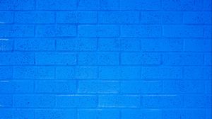 Preview wallpaper wall, bricks, texture, rough, blue