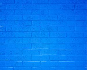 Preview wallpaper wall, bricks, texture, rough, blue
