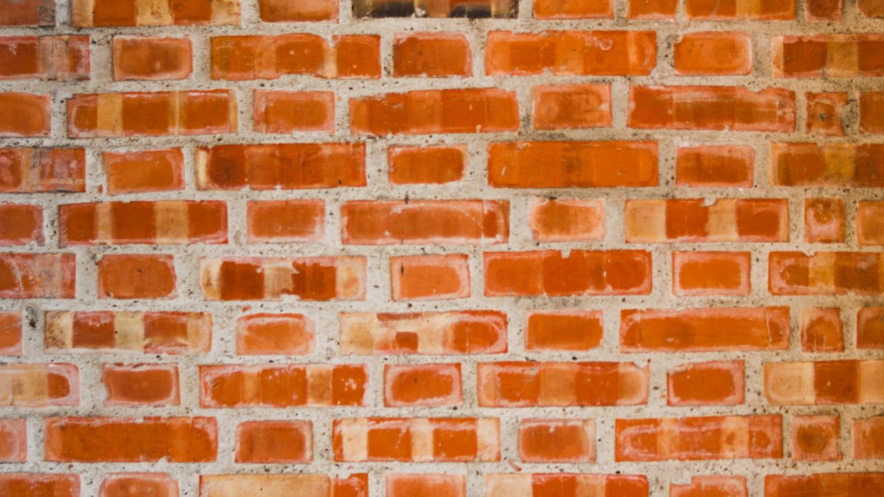 Wallpaper wall, bricks, texture, brown