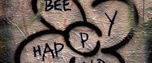 Preview wallpaper wall, inscription, flower, words