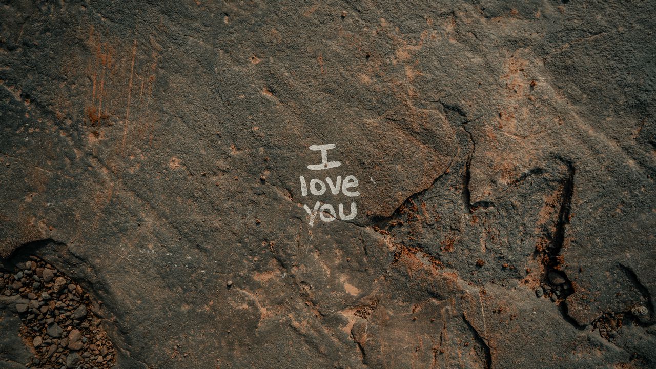 Wallpaper wall, inscription, phrase, love