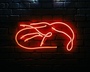 Preview wallpaper wall, lamp, neon, light, dark