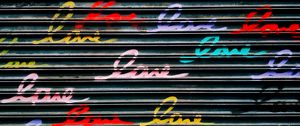 Preview wallpaper wall, lettering, colorful, words, text